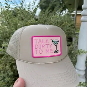 Talk Dirty To Me | Khaki Trucker Hat