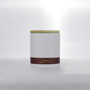12oz Cranberry Naturally Scented Ceramic Candle