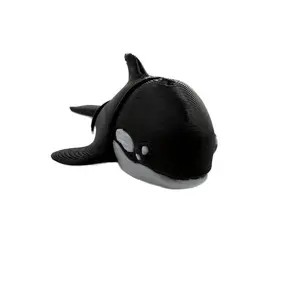 3D Printed Orca Art Craft Ornament Gift, Creative Handmade Animal Joint Model Toy, Adjustable Movement Collectible Figure