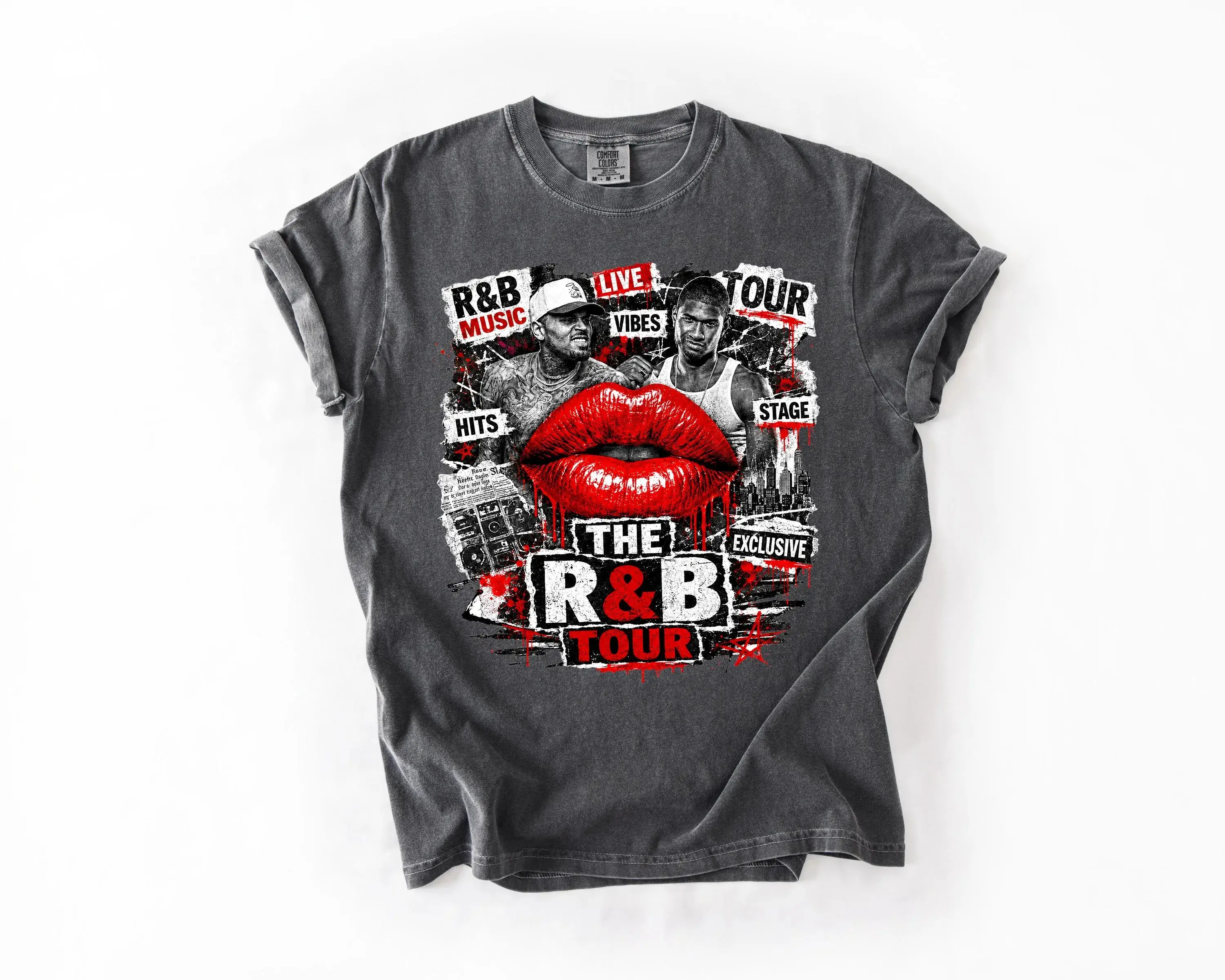 Comfort Colors Ch.Brown Usher Raymond The R&B Tour 2026 Unisex Tee