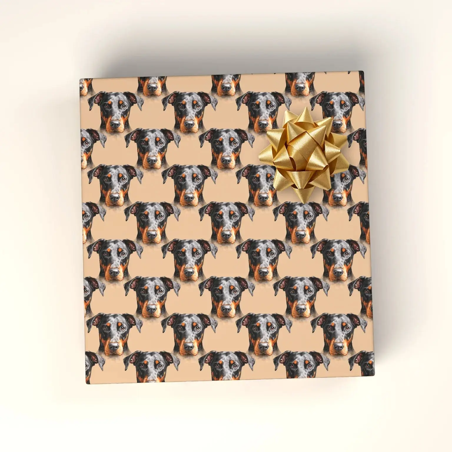Serious Snoots Doberman Wrapping Paper Roll - 15 ft, Heavyweight Craft Paper, Tiled Edge, Responsibly Sourced for Wrap Gifts & Wrapping (Office Stationery Supplies)