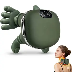 Premium Build Cordless Neck & Shoulder Massager with Heat – Upgraded 3D Deep Tissue Shiatsu Bionic Hand Design, High-Quality Electric Full Body Massage for Pain Relief, Back & Muscle Relaxation, Lightweight & Durable Rechargeable Device