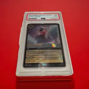 Disney Lorcana Michey Mouse Playful Sorcerer D23 Promo Foil #7 PSA 9
