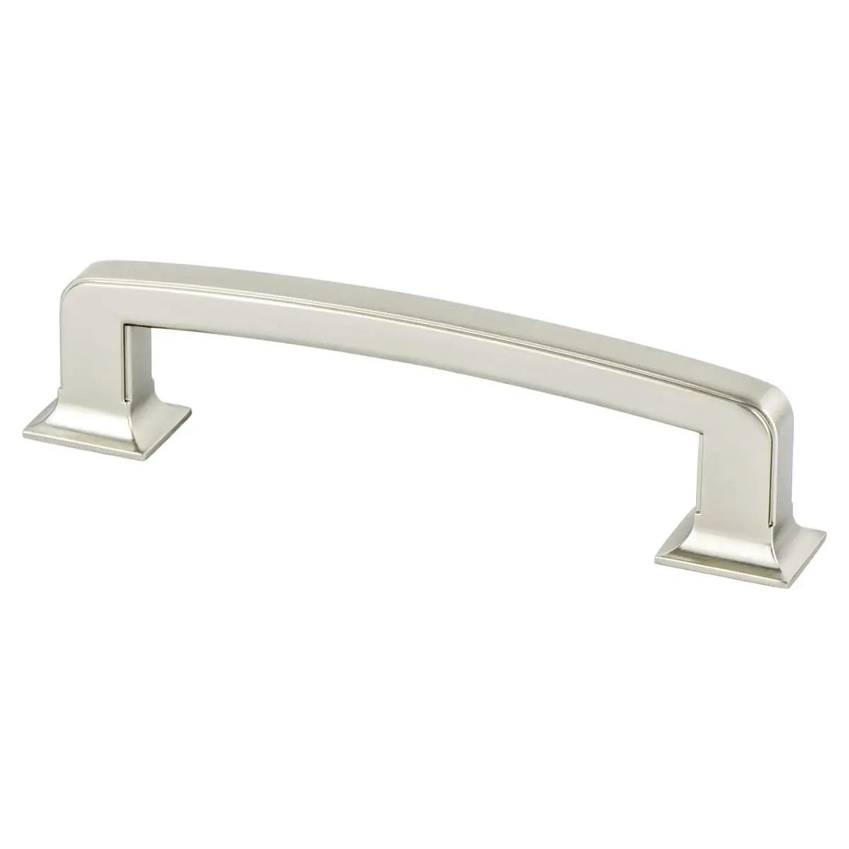 212 MAIN Berenson 2040-1BPN-P Hearthstone Door Hardware Handle, 128 mm CC, Brushed Nickel Finish, Thick Shape, Zinc Base