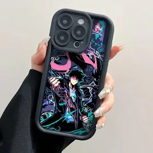 cool Anime S-Solo L-Leveling Phone Case Compatible with iPhone 17/16/15/14/13/12/11/Pro/ProMax/Plus/17Air/Xsmax, for Samsung S25/S24/S23/S22/Plus/Ultra/24FE, Anti Fall Soft TPU Back Cover, Shockproof Cover, Uv Printed, luxury fashion, Birthday gift