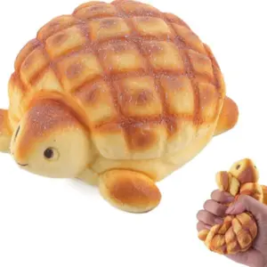 Slow-Response Pressure Relief Toy, Kids' Turtle Bread Food Foam Animal, Cute Giant Press Toy, Tiktok Shop Spring Bestseller