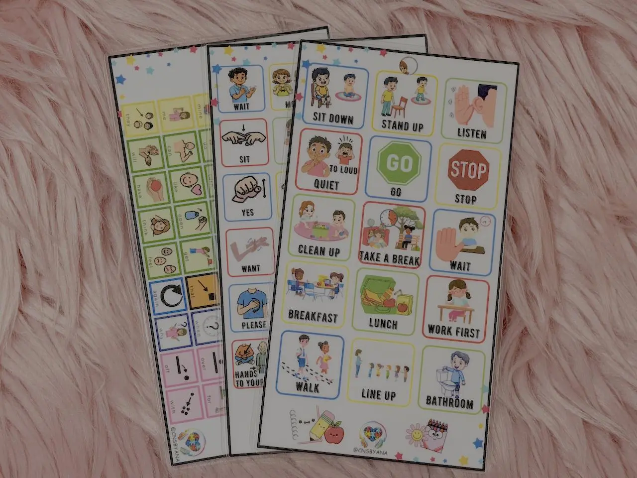 Behavioral, ASL, & AAC Boards On-The-Go Visual Board Bundle