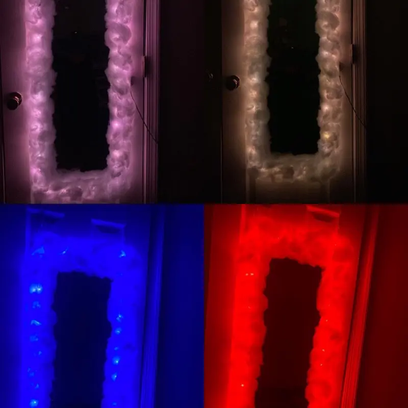 LED Light cloud mirror