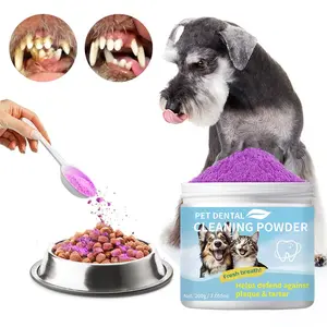 Pet Dental Cleaning Powder, 1 Box Pet Oral Care Powder, Pet Teeth Cleaning Powder, Dog & Cat Grooming Supplies