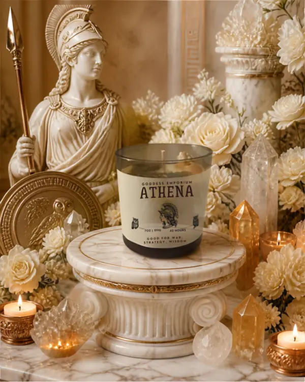 Goddess Athena Ritual Candle