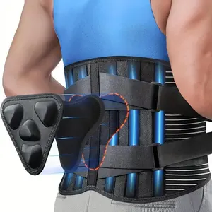 [Adjustable Back Support] 3D Adjustable Back Support Belt |   Non-Slip 6X Design, Breathable Mesh Waist Support for Men & Women, Durable Polyester Hook & Loop Closure - Ideal for Thanksgiving, Father's Day, Teacher's Day Gifts, Back Brace, Sleek Fabric De