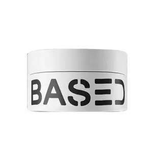 BASED Hair Clay for Men - Strong Hold Matte Finish Hair Pomade, Natural Sandalwood Scent, Long Lasting Texturizing Styling Wax for All Hair Types