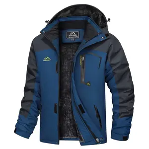 MAGCOMSEN Men's Winter Coats Water Resistant Ski Snow Jacket Warm Fleece Jacket Parka Raincoats With Multi-Pockets FallFreshness Athletic Outerwear Outdoor Sportswear Outdoorfun