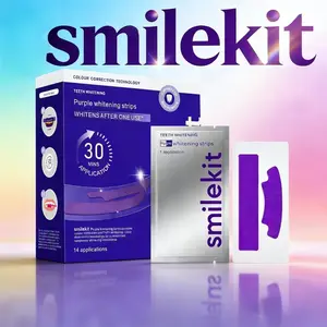 Whitening Tooth Strips Mint Flavor Fresh Breath Portable Pack, 14 Pairs Large Box Dental Care Oral Hygiene
