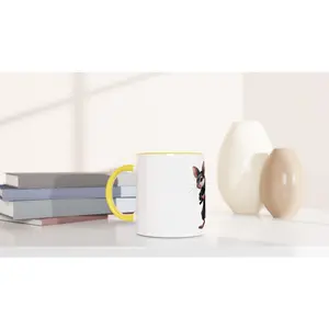 Mouse Ninja Master White 11oz Ceramic Mug with Color Inside