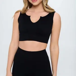 Two piece seamless Ribbed Tank & Short set