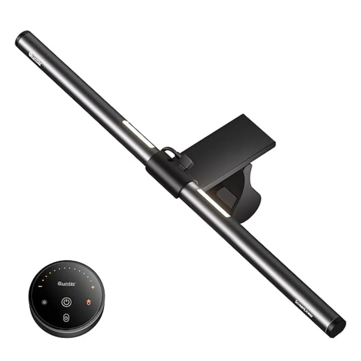 Quntis Glow Series ML214 15.7in Aluminum Body Desktop Light, Adjustable RGB Lighting, Remote Control, Eyecare Color Temperature, Modern Aesthetic Home Decor Light for Age 10+ Yrs