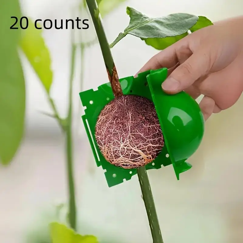Plant Rooting Ball, 20pcs Rooting Ball Grafting Tool, Garden Rooting Balls, High Pressure Plant Propagation Ball, Plant Cutting Rooting Ball Device, G