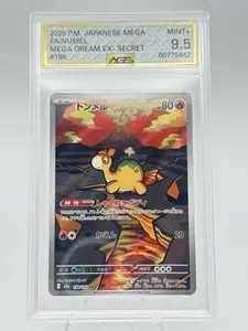 Graded AGS 9.5 Numel 2025 Mega Dream (Japanese) 198 Holographic Pokemon Card