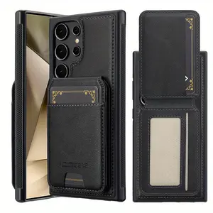 2 in 1 Detachable Wallet Case with Faux Leather Card Holder, 1 Count Magnetic Phone Case with RFID Blocking Flip Credit Slots for Samsung Galaxy S25 Ultra