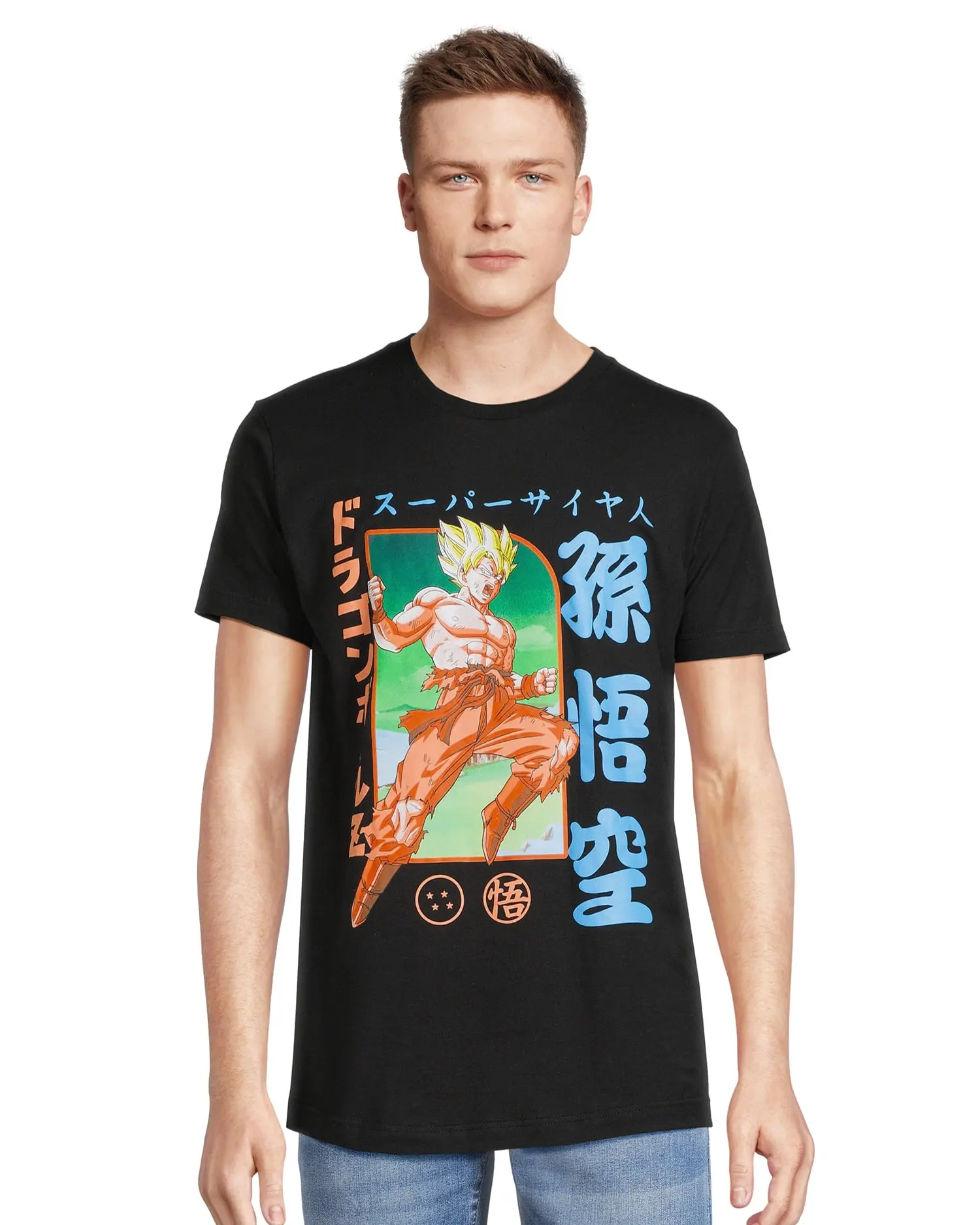 Dragon Ball Z T-Shirt Men's Goku Super Saiyan Adult Graphic Print Tee