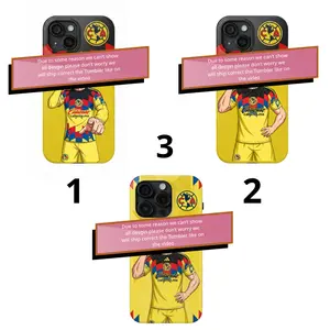 America Soccer iPhone Case – Yellow Jersey Style Phone Cover, Soccer Fan Case, Shockproof Slim Protective Case for iPhone 11–15 Pro Max