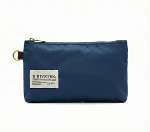 Lucy Zipper Pouch | Navy Nylon