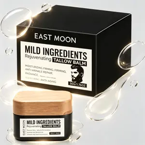 Beef Tallow Moisturizer for Men | Wrinkle Defense Face Balm | Natural Anti-Aging Skincare Cream for Dry, Rough Skin | Tallow-Based Men’s Face Lotion for Hydration, Firmness, Wrinkle Repair & Youthful Glow Honey Jojoba