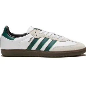 Adidas Samba ADV White/Collegiate Green/White GY6940 All Seasons Laces Closure Shoes Authenticity Guaranteed