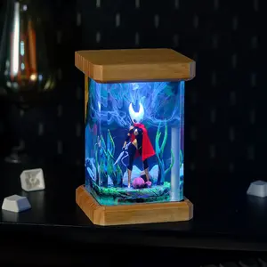 Ho.llow Kni.ght Silk.song Hornet Figurine Diorama | Handcrafted Epoxy Resin Gaming Collectible | Desk Decor Ornament Gift for Gamers