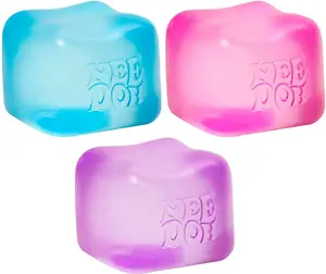 Schylling NeeDoh Nice Cube - Best-Selling Sensory Toy with a Super Solid Squish - Always Returns to its Square Shape - One Random Color