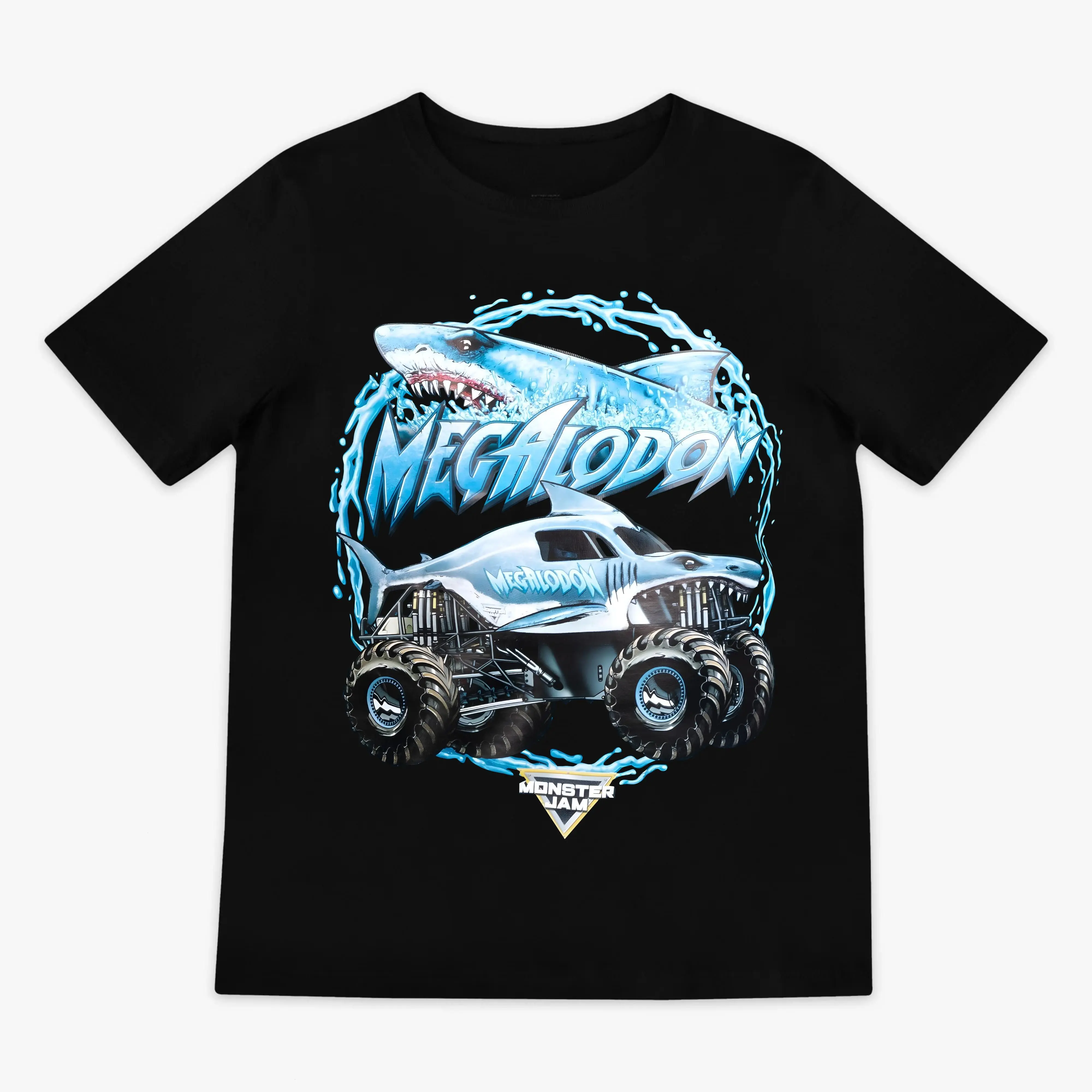 Megalodon Monster Jam Truck Graphic Youth & Adult T-Shirt, Shark Monster Truck Fan Tee Monster Truck Show Lover Shirt, Offroad Truck Racing Graphic Tee Monster Truck Fan Gift Casual Truck Lifestyle Shirt...