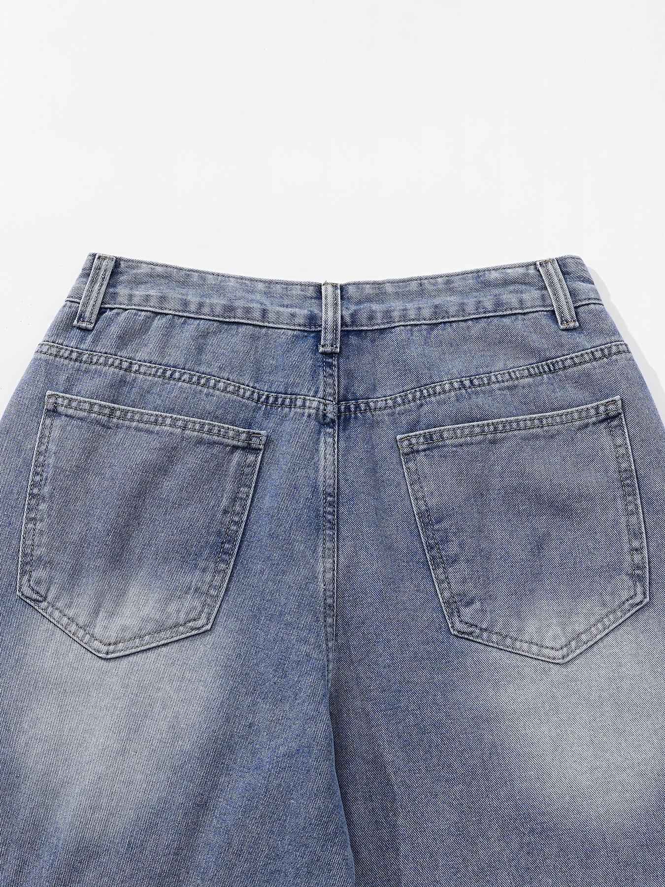 Multi-pocket denim shorts, denim cargo shorts, jeans—Y2K American street style embroidered vintage shorts for both men and women, casual letter embroidery design, perfect for summer fashion everyday wear, versatile casual style.