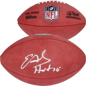 Edgerrin James Indianapolis Colts Autographed Duke Full Color Football with "HOF 20" Inscription - Fanatics Authentic Certified