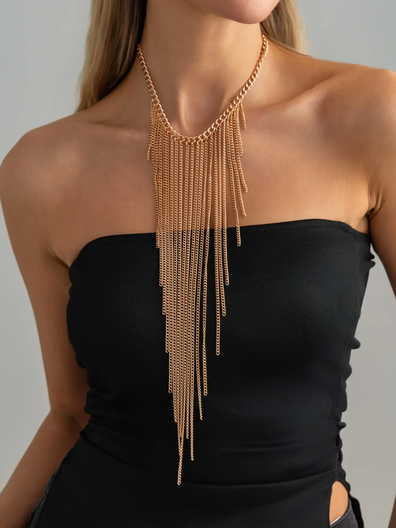 Elegant Acrylic Faux Pearl Necklace, Preppy Style Jewelry for All Seasons, Perfect Accessory for Daily Wear & Parties, Chain Necklaces