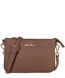 Ara Convertible Crossbody Clutch - Coffee Brown