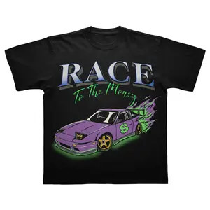 Race To The Money T Shirt - 100% Cotton - True To Size