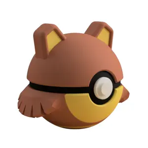 Ursaring Poke Ball - Inspired 3D Printed Collectible
