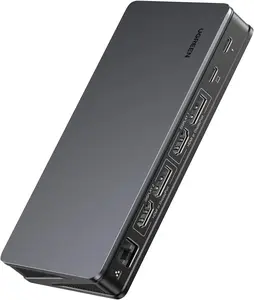 UGREEN USB C Docking Station, DisplayLink 9-in-1,Revodok Pro 209,Dual 4K@60hz Monitor Dock for MacBook & Windows with 2 DP & 2 HDMI, 10 Gbps USB C & USB-A Data Ports, 100W PD, Gigabit Ethernet