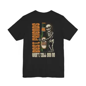 Alcoholic Skeleton T-Shirt