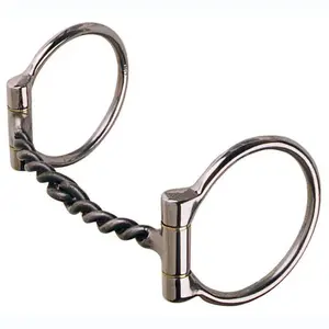 209 Reinsman Large Twisted Sweet Iron Snaffle Offset Dee Bit 5 Inch