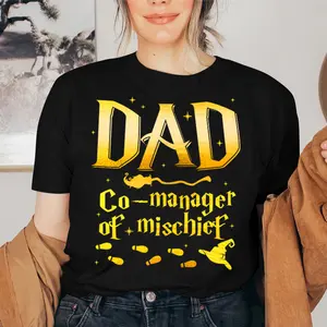 Magical Dad Co-manager of Mischief Birthday Family Matching Shirt