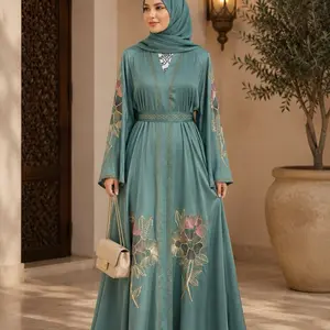 #39 Dubai luxury 1-piece abaya with matching hijab