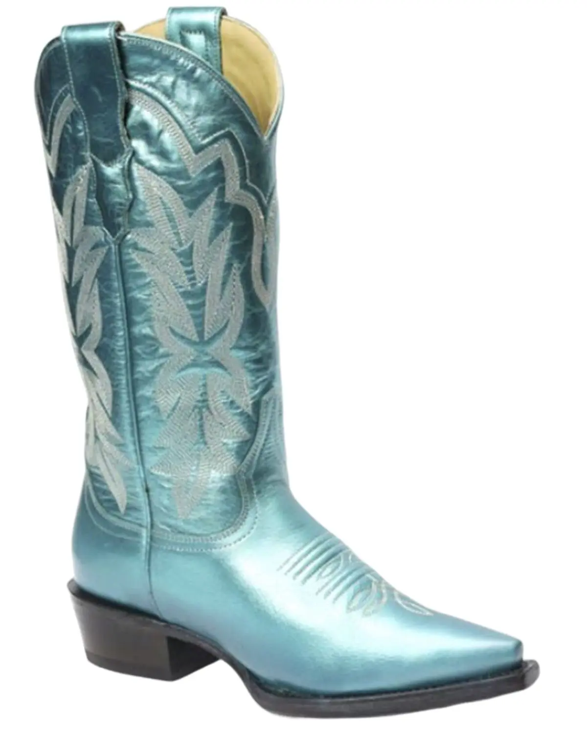 Stetson Women's Women'S Jolene Metallic Western Boot Snip Toe - 12-021-6105-0233 Gr