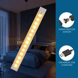 [TikTok Top Seller] LED Motion Sensor Cabinet Light – Motion sensor light for under-cabinet and closet, waterproof LED strip light, suitable for kitchen, bathroom, closet, hallway, stairway, and garage. A summer essential.