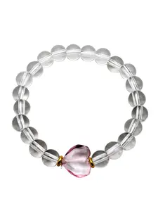 Romantic Heart Bracelet, High-Quality Glass Crystal, Perfect Gift for Wife, Girlfriend, Mom, Ideal for Valentine's Day and Birthday