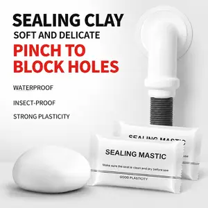 6-Pack Waterproof Sealing Clay – Quick Repair Putty for Pipes, Wall Holes, AC Vents – Multi-Purpose Leak & Gap Filler, DIY Home Fix