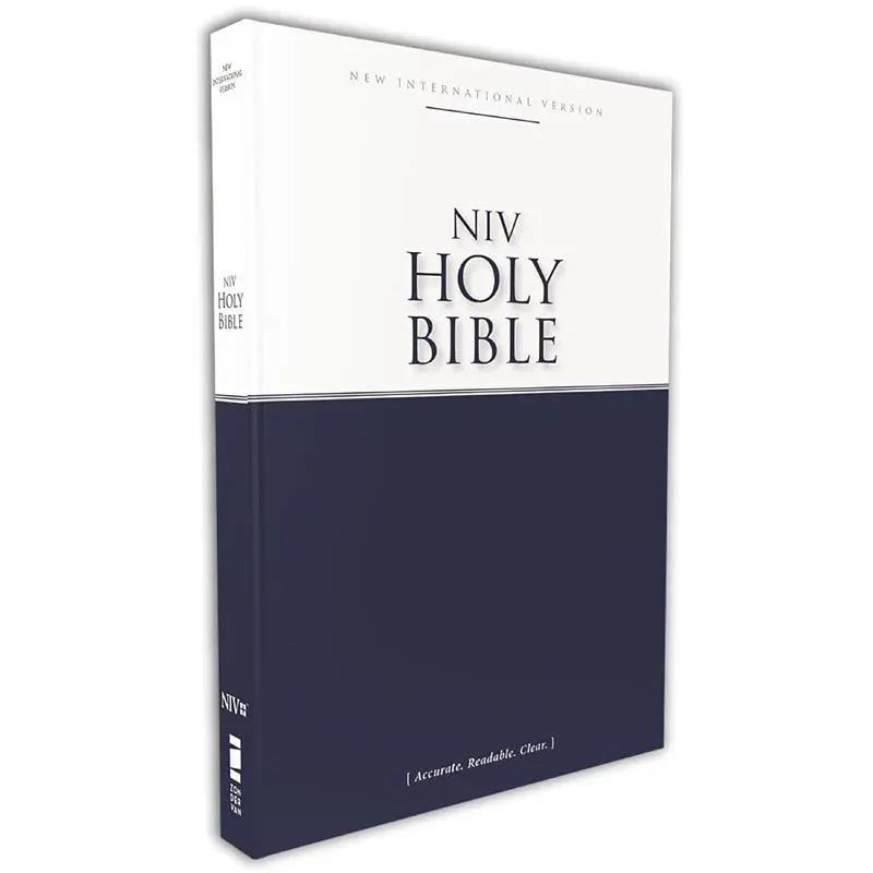 English NIV Economy Holy Bible - Paperback, 6.7-point Type, 608 Pages, High Readability, Affordable Bulk Distribution, Complete Text, Double-Column Format, Bible Overviews, Ideal for Church Visitors, Gifts for Students