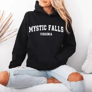 Mystic Falls Virginia Hoodie, The Vampire Diaries Sweatshirt, TVD Hoodie, TVD Merch, Unisex Hooded Sweatshirt
