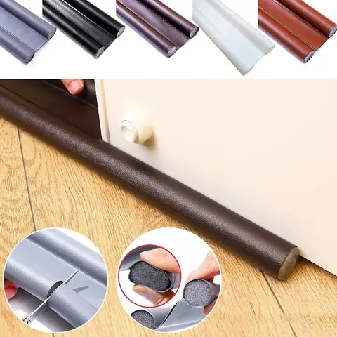Under Door Bottom Seal Strip Stopper Adjustable Twin Door Draft Guard Soundproof